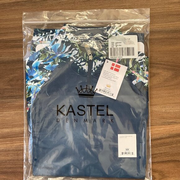 Kastel Denmark Women's Longsleeve Sun Shirt - Sailor Blue Botanical - XS - Picture 4 of 4